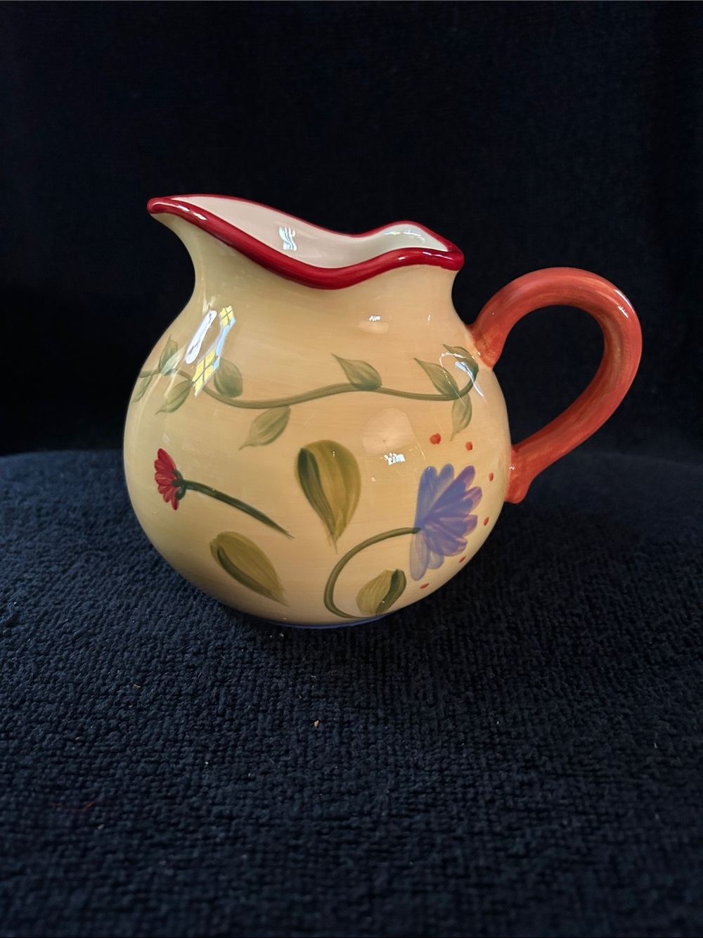 Pfaltzgraff Napoli Hand Painted Creamer Pitcher